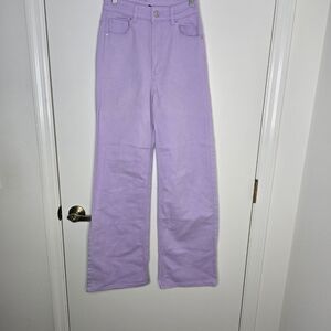H&M Divided Light Purple  Hi-Rise Flare Pants Size 2